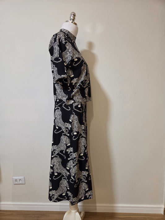 Conjunto Farm Estampa Zebras Preto e Branco