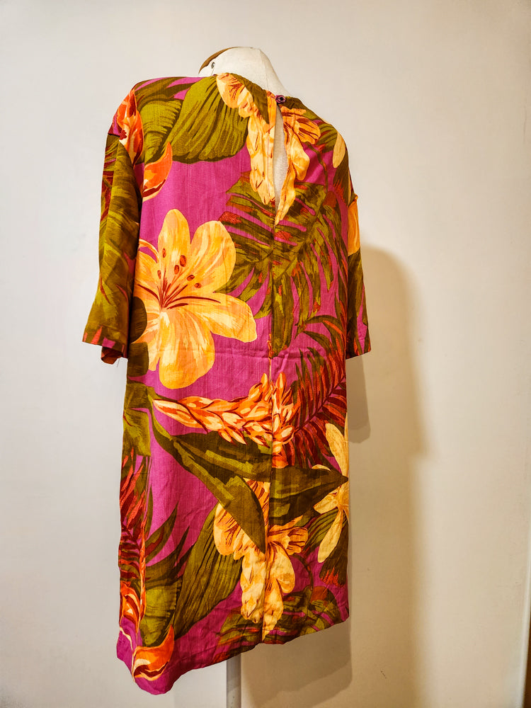 Vestido Santa Mana Floral e Folhagens
