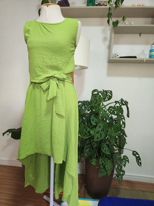 Conjunto Blusinha e Saia Verde Duna