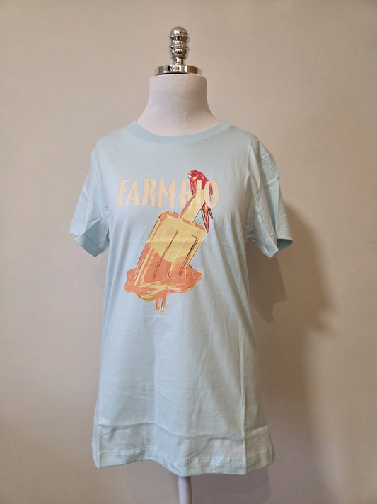 Camiseta Farm Fit Picolé Azul Claro