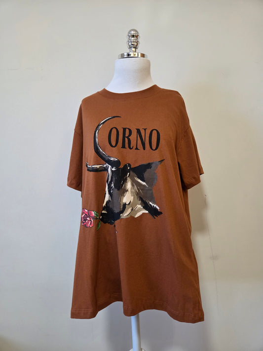 Camiseta Farm Corno Manso Cacau