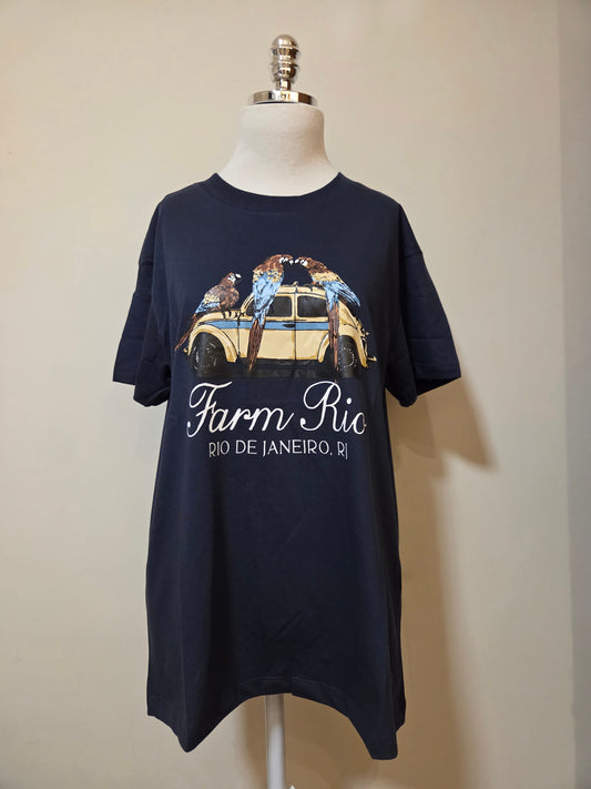 Camiseta Farm Taxi Arara Azul Gaya