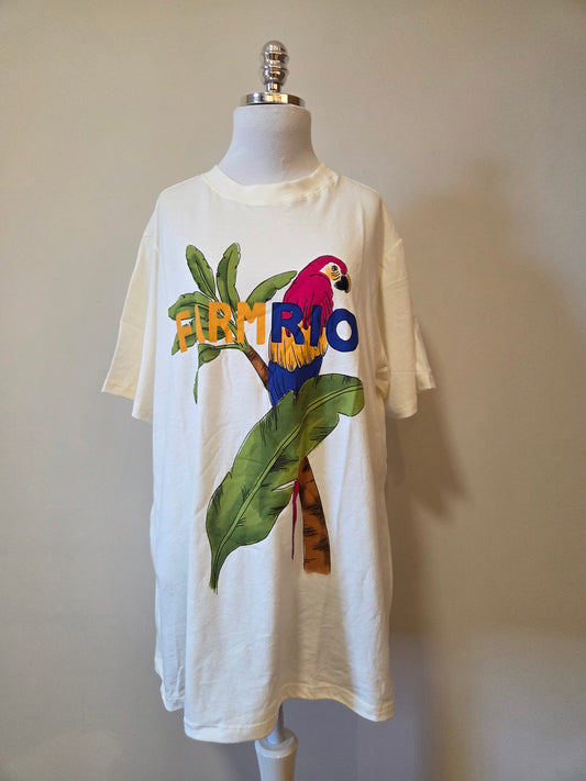 Camiseta Farm Arara e Bananeira Folhagem