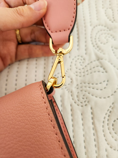 Bolsa Michael Kors Crossbody Rosinha com Creme