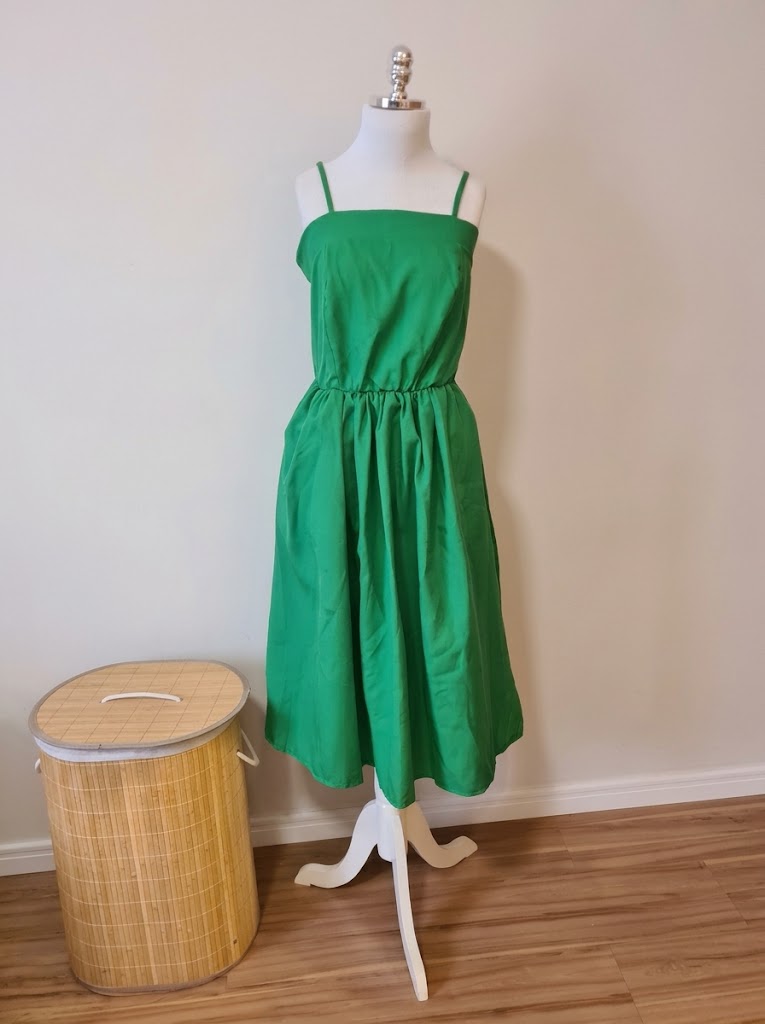 Vestido Midi Berry Market Verde Bandeira