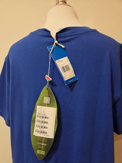 Vestido T-shirt Adidas Farm Azul