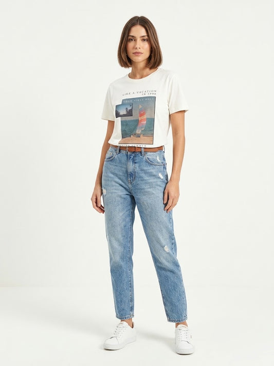 Camiseta  Colcci Vacation / Nature Inspired Off-White