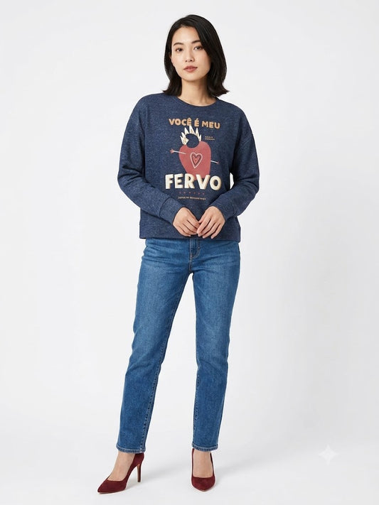 Moletom Farm Fervo Fundo Jeans