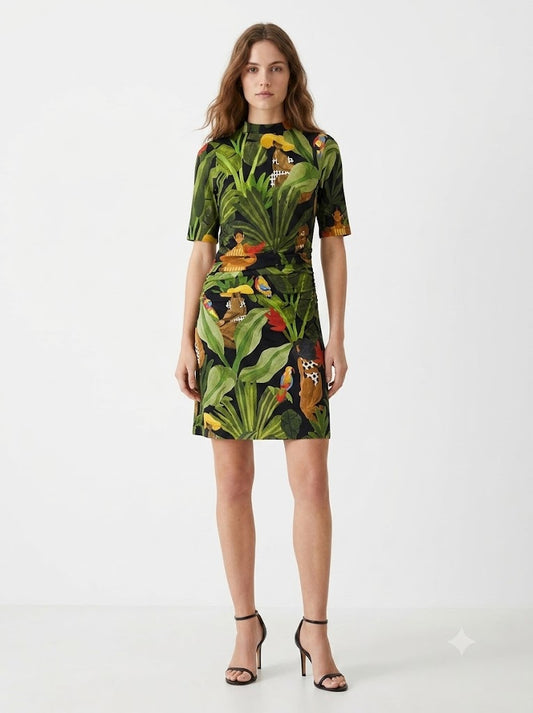 Vestido Farm Curto Beleza Tropical