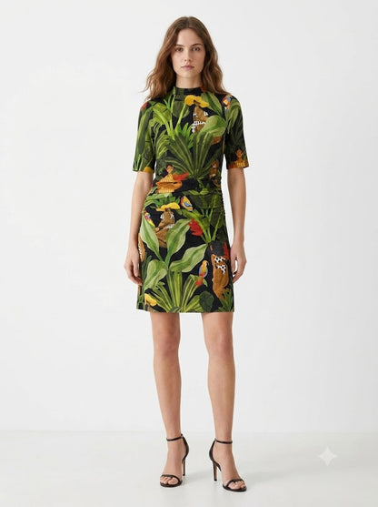 Vestido Farm Curto Beleza Tropical