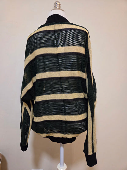 Kimono Maria Filó Trico Listrado com Lurex