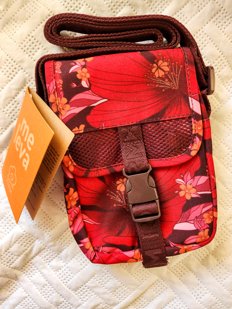 Bolsa Farm Fervo Floral Vermelha