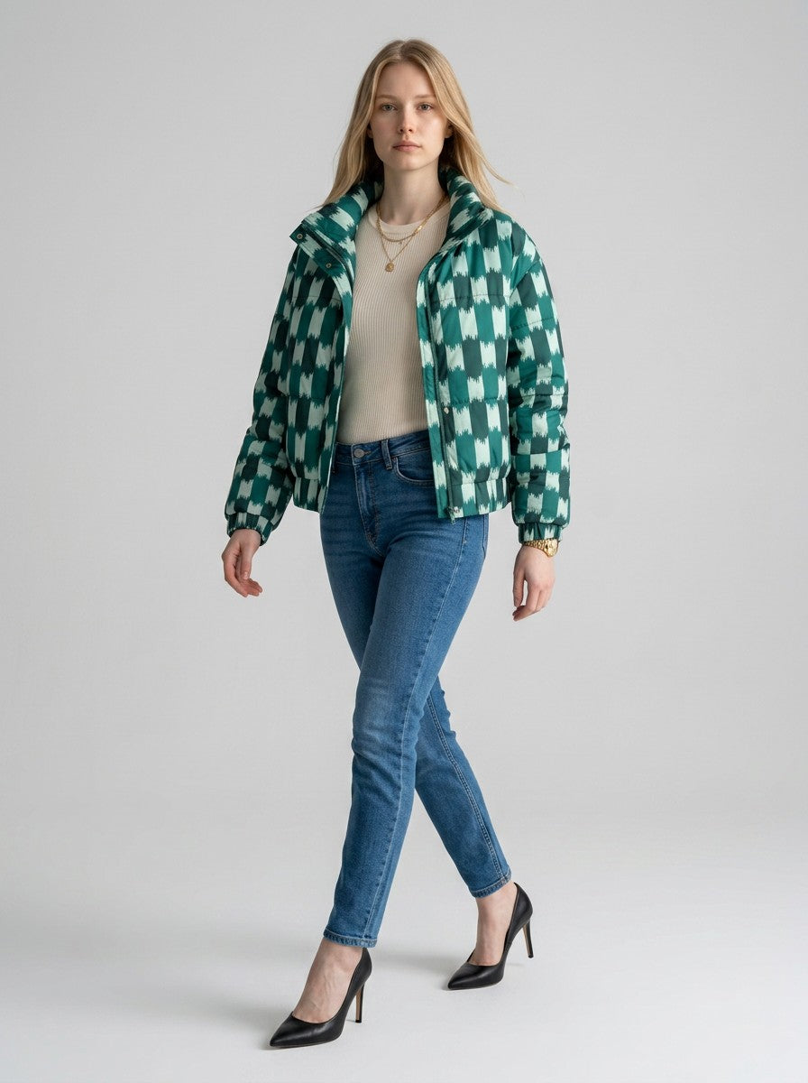 Jaqueta Puffer Maria Filó Estampa Cerda Figo