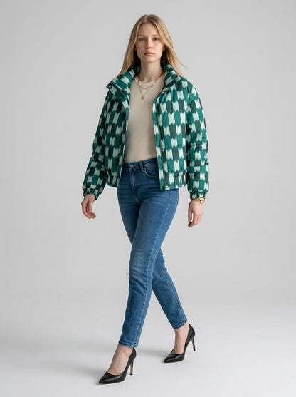 Jaqueta Puffer Maria Filó Estampa Cerda Figo
