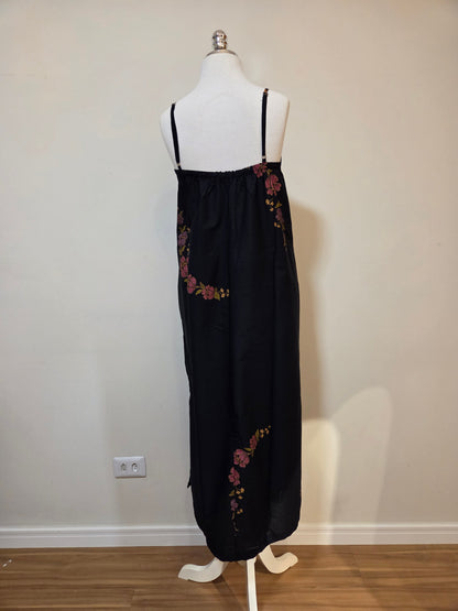 Vestido Farm Floral Traçados Vermelho