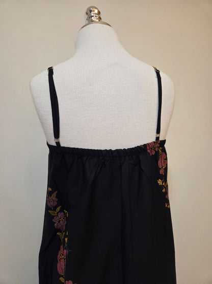 Vestido Farm Floral Traçados Vermelho