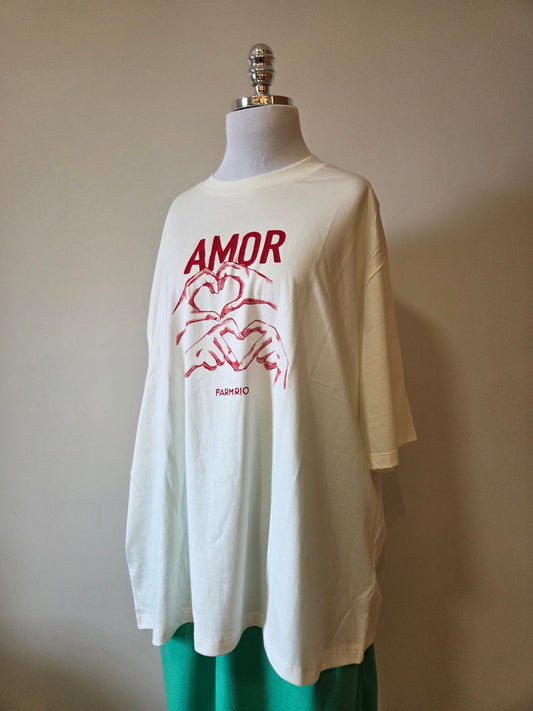 Camiseta Farm Amor Coração