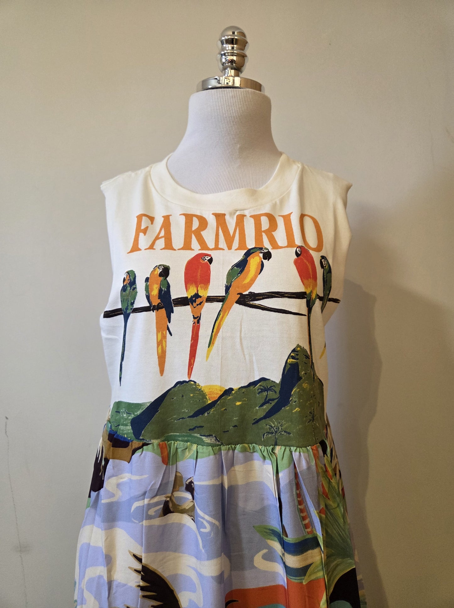 Vestido Farm Patch Araras no Galho