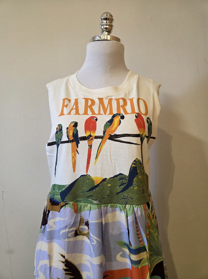 Vestido Farm Patch Araras no Galho