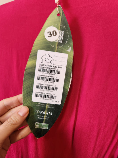 Camisa Farm Rosa Klim