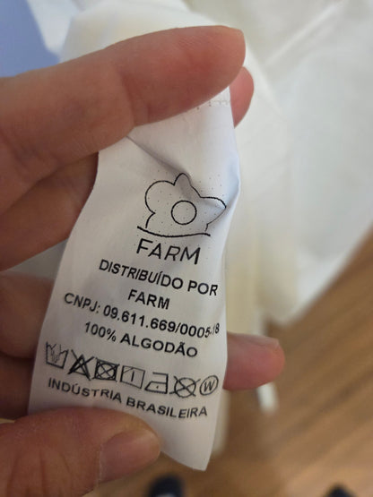 Vestido Farm Cordas e Aves - Modelagem T-shirt