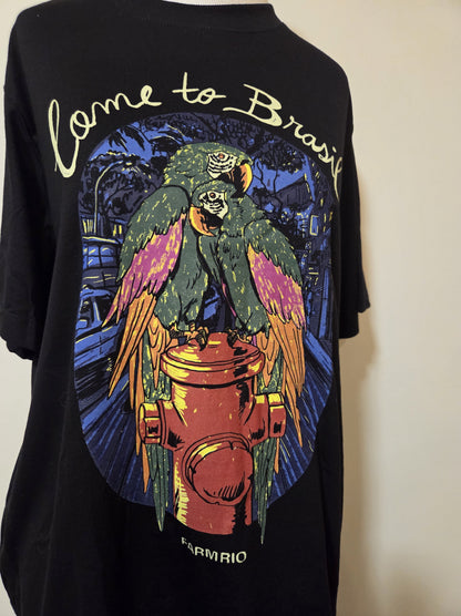 Camiseta Farm Estampa Come to Brasil