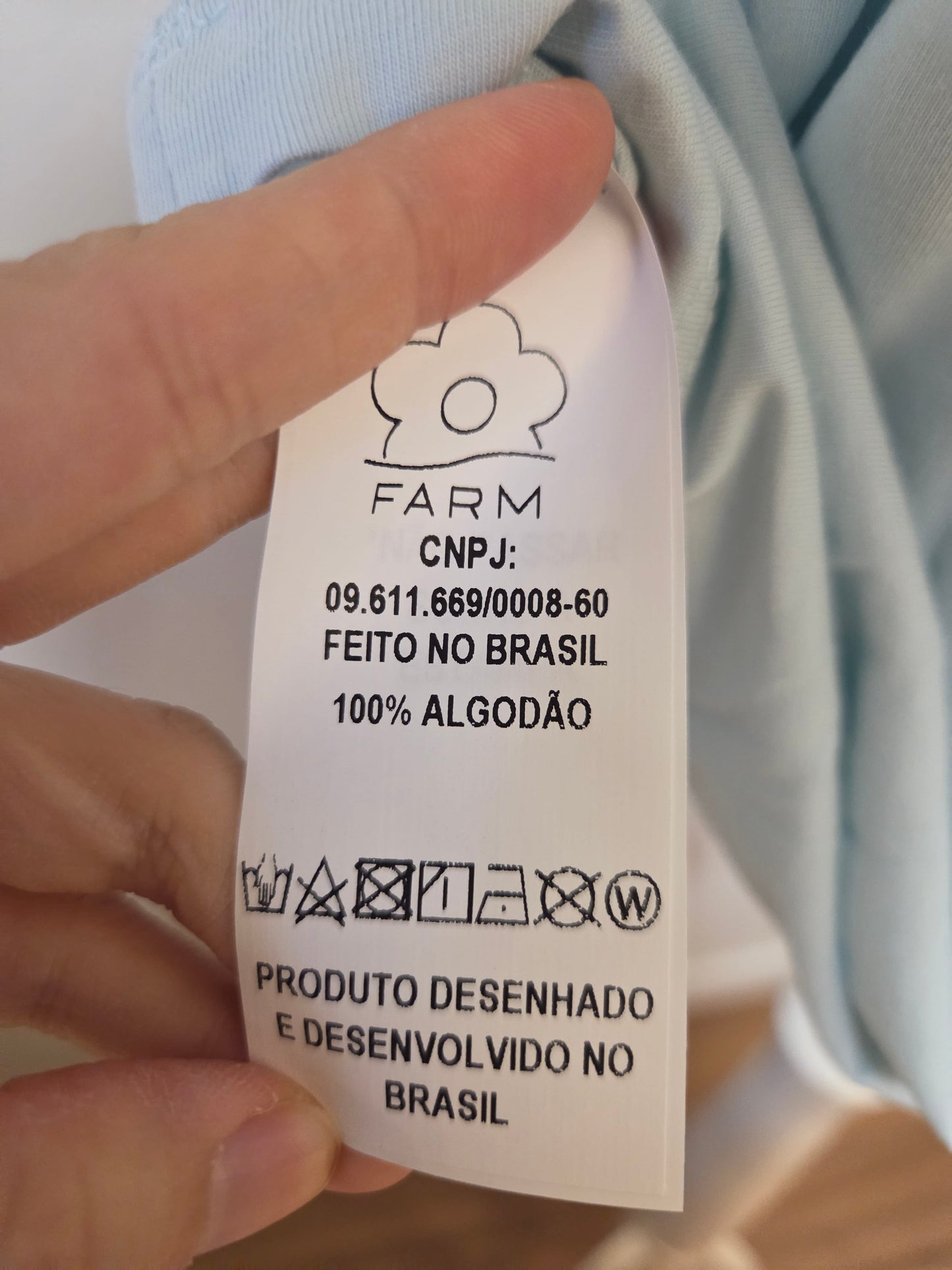 Camiseta  Farm Carioca Azul Claro