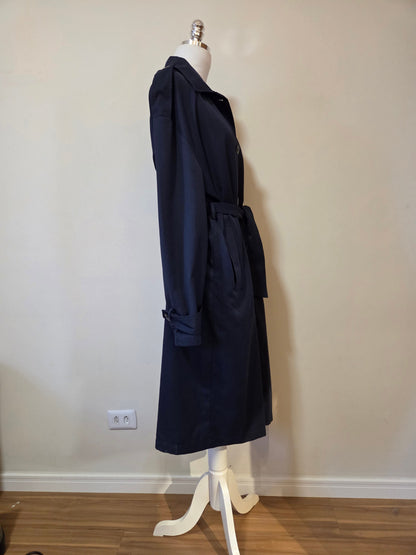 Casaco Clock House  C&A Trench Coat Oversized Azul Marinho