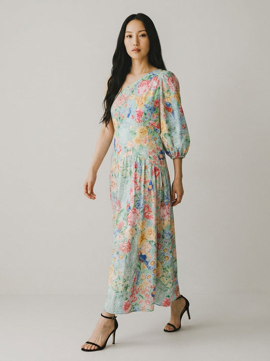 Vestido Farm Canteiro de Passarinho