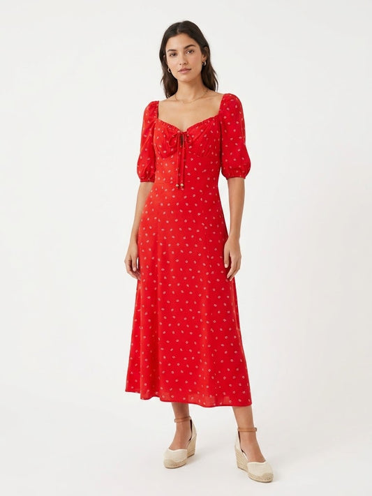Vestido Antix Midi Doces Beijos II
