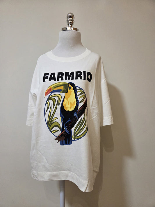 Camiseta Farm Tucano com Folhas