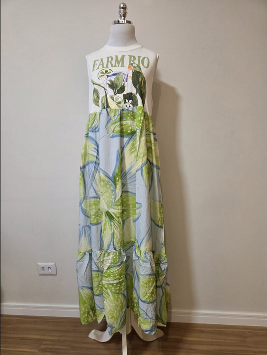 Vestido Farm Patch Mojito