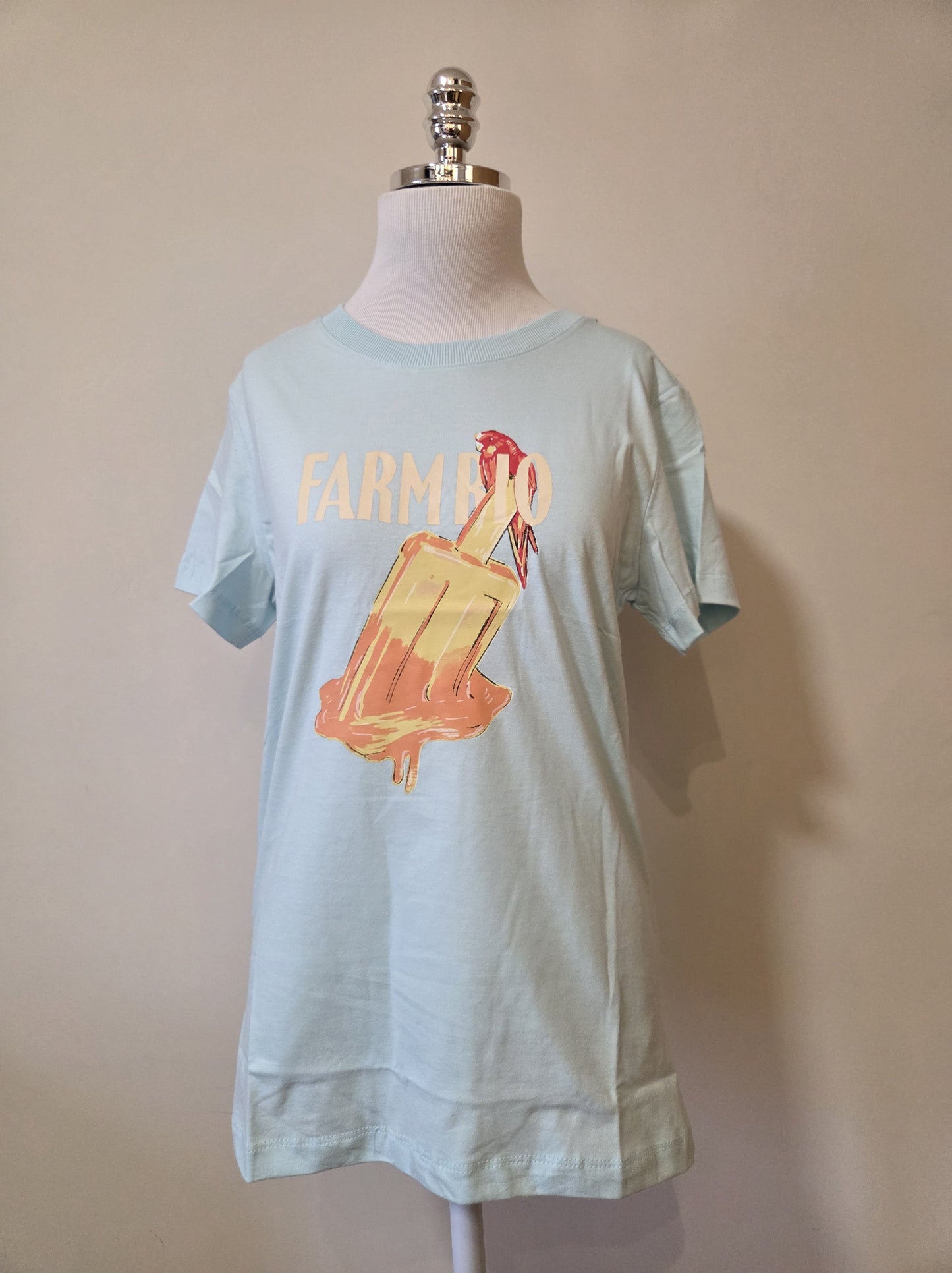 Camiseta Farm Fit Picolé Azul Claro