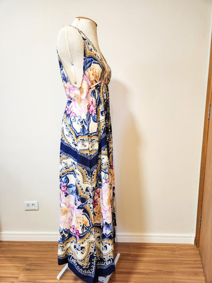Vestido Farm Lenço Floral Pontas