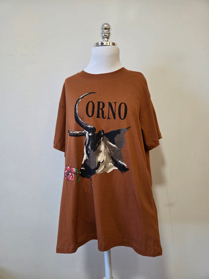 Camiseta  Farm Corno Manso Cacau