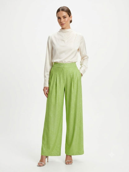 Calça Antix Pantalona Verde - Louco Amor