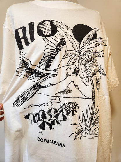 Camiseta Farm Rio Copacabana Estampa Preta