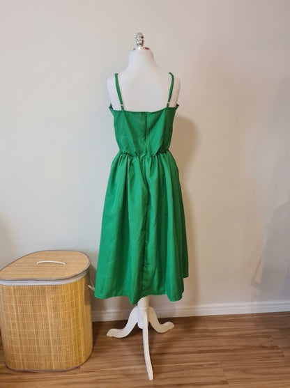 Vestido Midi Berry Market Verde Bandeira