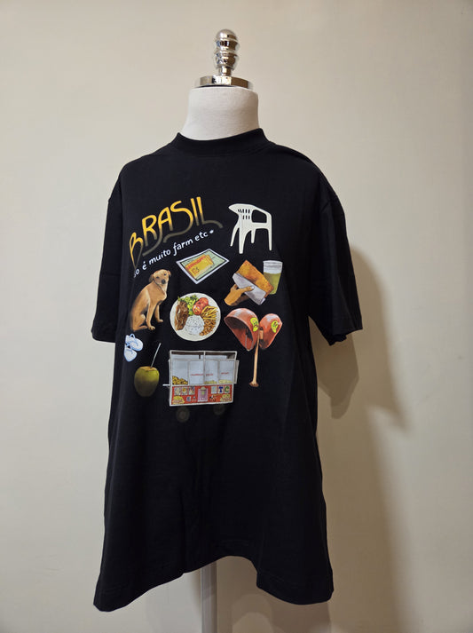Camiseta Farm Ipanema Pack Brasil Preto