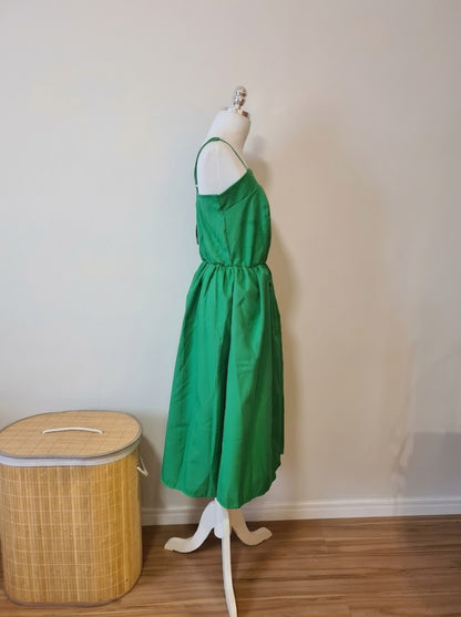 Vestido Midi Berry Market Verde Bandeira