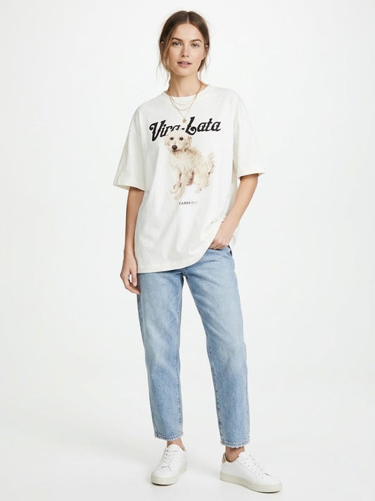 Camiseta Farm Vira Lata Branca