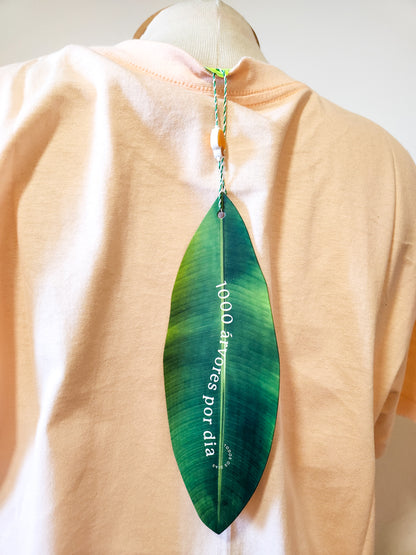 Camiseta Farm Rosa Estampa Bananeira - Verde musgo