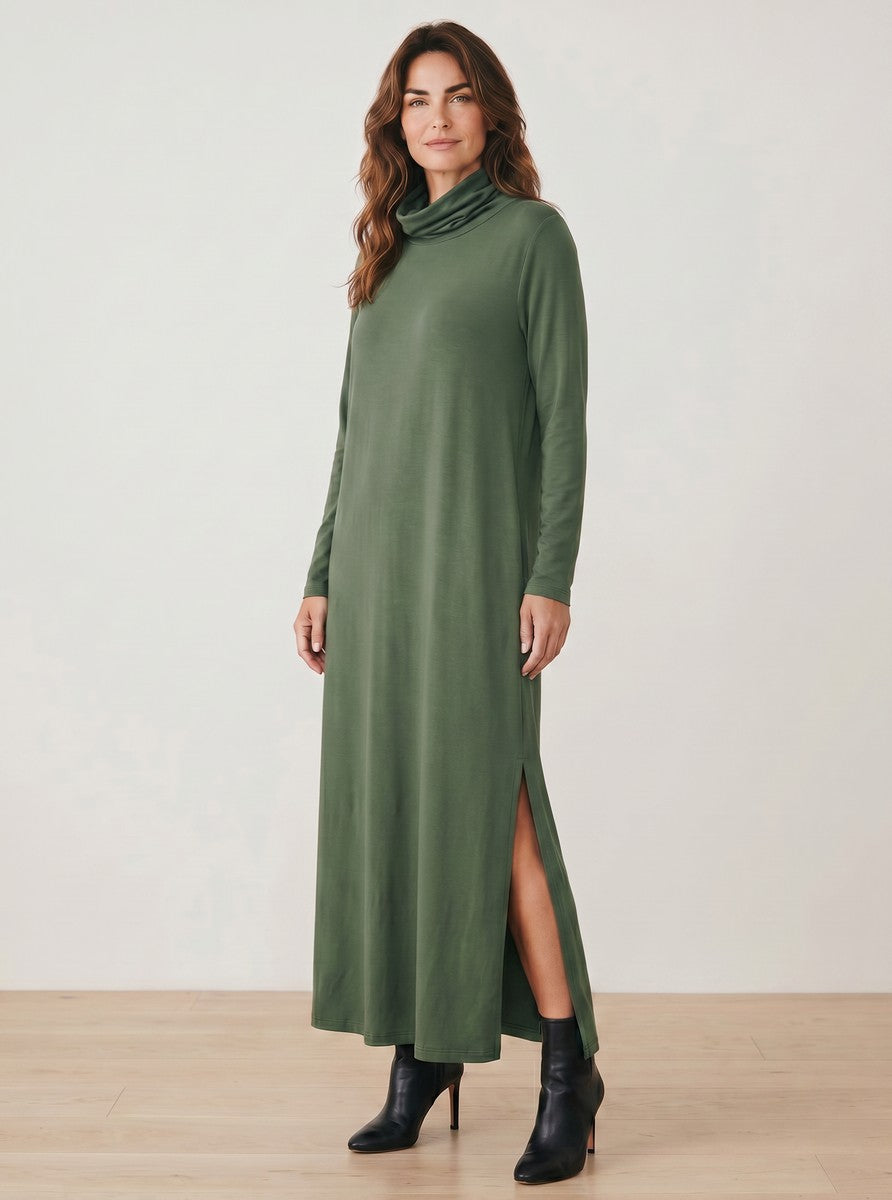 Vestido Friga Verde Musgo