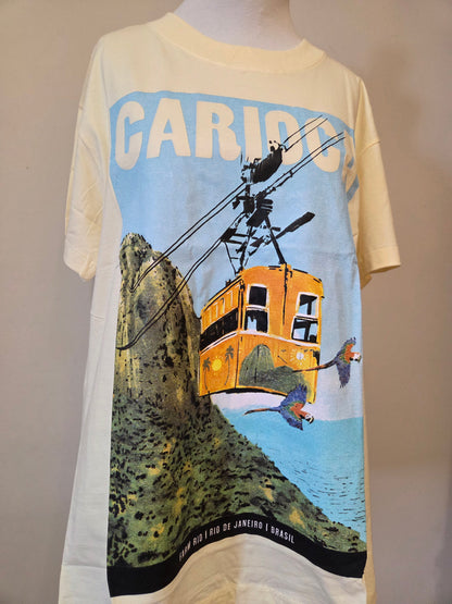 Camiseta  Farm Carioca Bondinho  Amarelo Amanhecer