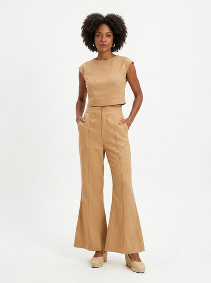 Calça Farm Flare Cappuccino