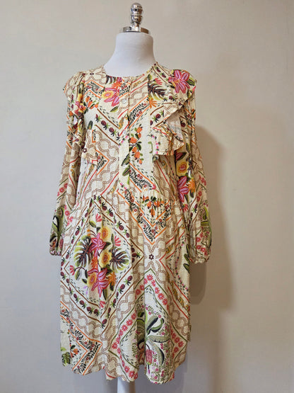 Vestido Farm Curto Paraiso Frutas e Araras