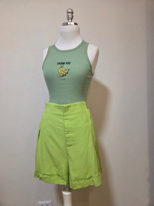 Shorts Bolso Frente Maria Filó Verde Maçã