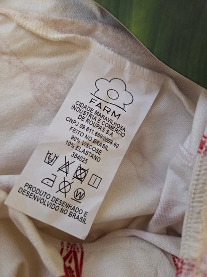 Conjunto Farm Blusinha sem Manga e Calça Peixe Correnteza