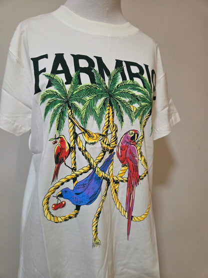 Camiseta Farm Cordas e Aves Coloridas