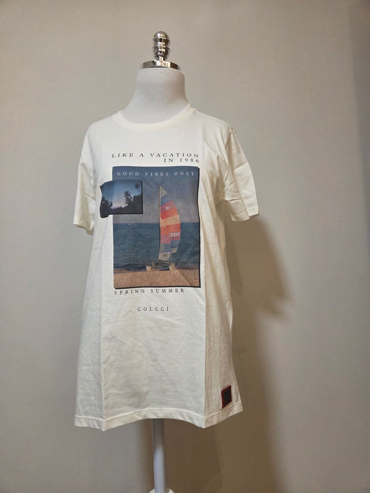Camiseta  Colcci Vacation / Nature Inspired Off-White